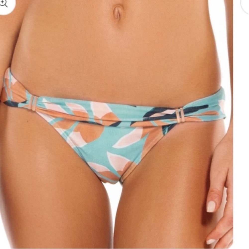 ViX Paula Hermanny® Bia Matisse Turquoise Floral Bikini XS Bottom